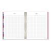 Harmony Weekly/Monthly Poly Planner, 8.81 x 7.88, Pink Cover, 13-Month (Jan to Jan): 2024 to 20257