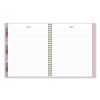 Harmony Weekly/Monthly Poly Planner, 8.81 x 7.88, Pink Cover, 13-Month (Jan to Jan): 2024 to 20258