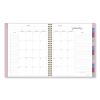 Harmony Weekly/Monthly Poly Planner, 8.81 x 7.88, Pink Cover, 13-Month (Jan to Jan): 2024 to 20259
