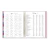 Harmony Weekly/Monthly Poly Planner, 8.81 x 7.88, Pink Cover, 13-Month (Jan to Jan): 2024 to 202510
