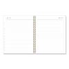 Life Note-It Leah Weekly/Monthly Notes Planner, Floral Artwork, 11 x 8.5, Gray/Pink/White Cover, 12-Month (Jan to Dec): 20244