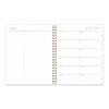 Life Note-It Leah Weekly/Monthly Notes Planner, Floral Artwork, 11 x 8.5, Gray/Pink/White Cover, 12-Month (Jan to Dec): 202410