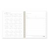 Life Note-It Leah Weekly/Monthly Notes Planner, Floral Artwork, 11 x 8.5, Gray/Pink/White Cover, 12-Month (Jan to Dec): 202411