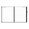 Aligned Weekly/Monthly Appointment Planner, 11 x 8.5, Black Cover, 12-Month (Jan to Dec): 20242