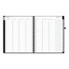 Aligned Weekly/Monthly Appointment Planner, 11 x 8.5, Black Cover, 12-Month (Jan to Dec): 20244