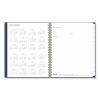 Ashlyn Weekly/Monthly Planner, Floral Artwork, 11 x 8.5, Navy/Multicolor Cover, 12-Month (Jan to Dec): 20242