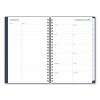 Ashlyn Weekly/Monthly Planner, Floral Artwork, 8 x 5, Navy/Multicolor Cover, 12-Month (Jan to Dec): 20245