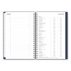 Ashlyn Weekly/Monthly Planner, Floral Artwork, 8 x 5, Navy/Multicolor Cover, 12-Month (Jan to Dec): 20247