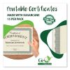 Award Certificates, 8.5 x 11, Natural with Silver Braided Border. 15/Pack3