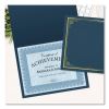 Certificate/Document Cover, 9.75' x 12.5", Navy With Gold Foil, 5/Pack3