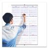 Yearly Wall Calendar, 24 x 36, White/Blue Sheets, 12-Month (Jan to Dec): 20243
