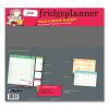 Fridge Planner Magnetized Monthly Calendar with Pads + Pencil, 14 x 13.5, Yellow/Green Sheets, 16-Month (Sept-Dec): 2024-20253
