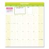 Fridge Planner Magnetized Monthly Calendar with Pads + Pencil, 14 x 13.5, Yellow/Green Sheets, 16-Month (Sept-Dec): 2024-20254