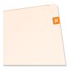 Yearly End Tab File Folder Labels, 24, 0.5 x 1, Orange, 25/Sheet, 10 Sheets/Pack2