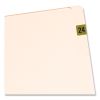 Yearly End Tab File Folder Labels, 2024, Gold, 500/Roll2