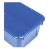 Cubby Bin with Lid, 1 Section, 2 gal, 8.2 x 12.5 x 11.5, Blue, 5/Pack2