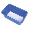 Cubby Bin with Lid, 1 Section, 2 gal, 8.2 x 12.5 x 11.5, Blue, 5/Pack5