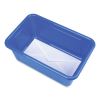 Cubby Bin with Lid, 1 Section, 2 gal, 8.2 x 12.5 x 11.5, Blue, 5/Pack10