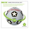 Rubber Sports Ball, For Soccer, No. 3 Size, White/Black7