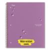 Wirebound Notebook with Two Pockets, 1-Subject, Medium/College Rule, Assorted Cover Color, (100) 11 x 8.5 Sheets, 3/Pack7