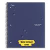 Wirebound Notebook with Two Pockets, 1-Subject, Medium/College Rule, Assorted Cover Color, (100) 11 x 8.5 Sheets, 3/Pack2