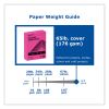 Color Cardstock, 65 lb Cover Weight, 8.5 x 11, Fuchsia, 250/Ream3