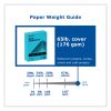 Color Cardstock, 65 lb Cover Weight, 8.5 x 11, Blue, 250/Ream4