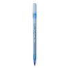 Round Stic Xtra Life Ballpoint Pen, Stick, Medium 1 mm, Blue Ink, Translucent Blue Barrel, 144/Pack5