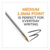 Cristal Xtra Smooth Ballpoint Pen, Stick, Medium 1 mm, Black Ink, Clear Barrel, 500/Pack4