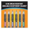 Break-Resistant Mechanical Pencils with Erasers, 0.7 mm, HB (#2), Black Lead, Assorted Barrel Colors, 2/Pack5