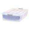 50 Qt. Latch Lid Underbed Storage Box, 17.75" x 32.5" x 6.5", Clear5