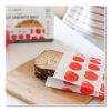 Peel and Seal Sandwich Bag with Closure Strip, 6.3 x 2 x 7.9, White with Red Apple, 50/Box2