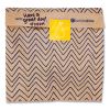 XL Sandwich Bag with Resealable Stickers, 7.1 x 2 x 9.1, Kraft with Black Chevron Pattern, 50/Box2