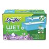 Sweeper TRAP + LOCK Wet Mop Cloth, 8 x 10, White, Lavender Scent, 38/Pack5