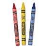 Washable Crayons, Blue, Red, Yellow 3/Pack, 360 Packs/Carton4