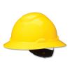 SecureFit Full Brim Hard Hat with Uvicator, Four-Point Ratchet Suspension, Yellow2