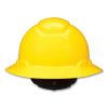 SecureFit Full Brim Hard Hat with Uvicator, Four-Point Ratchet Suspension, Yellow3