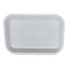 Meat Trays, #2S, 8.5 x 6 x 0.7, White, 500/Carton1