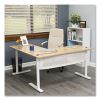 L-Shaped Writing Desk, 59.05" x 59.05" x 29.53", Beigewood/White3