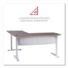 L-Shaped Writing Desk, 59.05" x 59.05" x 29.53", Beigewood/White4