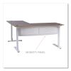 L-Shaped Writing Desk, 59.05" x 59.05" x 29.53", Beigewood/White9