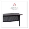 L-Shaped Writing Desk, 59.05" x 59.05" x 29.53", Gray/Black5