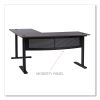 L-Shaped Writing Desk, 59.05" x 59.05" x 29.53", Gray/Black9