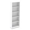 Five-Shelf Bookcase, 27.56" x 11.42" x 77.56", White3