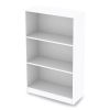 Three-Shelf Bookcase, 27.56" x 11.42" x 44.33", White3
