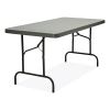 IndestrucTable Commercial Folding Table, Rectangular, 60" x 30" x 29", Charcoal Top, Charcoal Base/Legs4