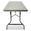 IndestrucTable Commercial Folding Table, Rectangular, 96" x 30" x 29", Charcoal Top, Charcoal Base/Legs3