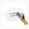 Self Stick Dry Erase Clouds, 7 x 10, White Surface, 10/Pack4