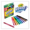 Super Clicks Retractable Markers, Assorted Tip Size, Conical Tip, Assorted Colors, 10/Pack5