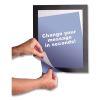 Self Adhesive Sign Holders, 10.5 x 13, Clear with Black Border, 2/Pack5